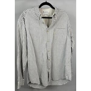 Columbia Plaid Flannel Button Down Shirt Men’s Size XL